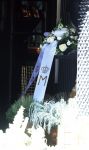 Zwolle 1 mei 2025
Herdenkingsdienst Jonnie Boer bij de Librije . Bloemstuk Koning Willem Alexander en Koningin Maxima