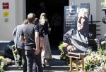 Zwolle 1 mei 2025
Herdenkingsdienst Jonnie Boer bij de Librije . Martijn Krabbe kwam met zijn vrouw Deborah