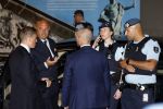 Amsterdam 12 mei 2025
Koning Willem-Alexander en koningin Maxima bij het galadiner van het Corps Diplomatique 2025 in het Koninklijk Paleis op de Dam in Amsterdam. Overleg Marechaussee en beveiliging