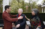 Renkum 21 april 2025
Ronnie Tober 80 jaar . Hij geeft feest in restaurant Campman in Renkum . Zijn partner Jan Jochems is natuurlijk aanwezig . Sjors v d Panne met zijn. moeder Ronnie Tober en Ria Valk
