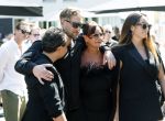 Zwolle 1 mei 2025
Herdenkingsdienst Jonnie Boer bij de Librije . Therese Boer Jimmie Boer en Isabelle Boer