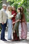 Den Haag 21 mei 2026
Fotouurtje met de koninklijke familie in de Hollandse tuin van Park Clingendael . Aanwezig Koning Willem Alexander Koningin Maxima Prinses Amalia Prinses Alexia en Prinses Ariane .