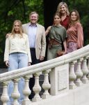 Den Haag 21 mei 2026
Fotouurtje met de koninklijke familie in de Hollandse tuin van Park Clingendael . Aanwezig Koning Willem Alexander Koningin Maxima Prinses Amalia Prinses Alexia en Prinses Ariane .