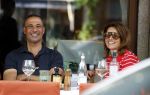 Amsterdam 2 mei 2026
Ruud Gullit en zijn vriendin Karin de Rooy op terras in Amsterdam zuid