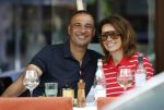 Amsterdam 2 mei 2026
Ruud Gullit en zijn vriendin Karin de Rooy op terras in Amsterdam zuid