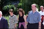 Amsterdam 16 juni 1999
Begrafenis Ex-vriend  van Hans v d Togt die is overleden aan aids.
Cilly Dartell met man en zoon