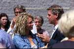 Amsterdam 16 juni 1999
Begrafenis Ex-vriend  van Hans v d Togt die is overleden aan aids.
Hier met Leontine Borsato