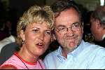 Amsterdam 16 juni 1999
Tom Mulder 30 jaar discjocket bij radio
Lex Harding met vrouw