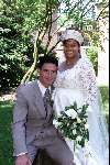 Loenen aan de Vecht Holland
9 juni 1999
New Glascow Ranger-player MICHAEL MOLS  with his wifeJANE
Wedding today