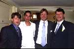 4 juni 1999
Wedding Soren Lerby with his wife and Jesper Olsen, Frank Arnesen