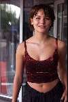 Utrecht 2 juni 2000
Premiere Fame in Utrecht.
Angela Schijf met piercing