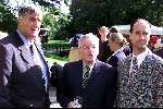 Breukelen 7 juni 2000
Haringparty op Nijenrode.
Anton Geesink met zoon en Joop  vd Reyden
