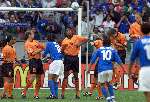 Amsterdam 29 juni 2000  Euro 2000
1/2 finale Nederland-Italie, eindstand 0-0 na verlenging 0-0
Nederland verliest met strafschoppen
Boudewijn Zendenp Patrick Kluivert Paul Bosvelt Dennis Bergkamp en Edgar Davids
Europees Kampioenschap voetbal 2000
