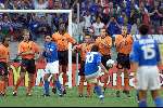 Amsterdam 29 juni 2000  Euro 2000
1/2 finale Nederland-Italie, eindstand 0-0 na verlenging 0-0
Nederland verliest met strafschoppen
Boudewijn ZendenpPatrick Kluivert-Paul Bosvelt-Dennis Bergkamp en Edgar Davids-Marc Overmars
Europees Kampioenschap voetbal 2000
