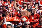 Rotterdam, 16 juni 2000 Euro 2000
Nederland-Denemarken, eindstand 3-0
supporters Deens elftal
Europees Kampioenschap voetbal 2000