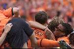 Rotterdam, 25 juni 2000   Euro 2000
Nederland-Yougoslavie, eindstand 6-1
Edgar Davids blij na doelpunt
Europees Kampioenschap voetbal 2000
