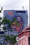 Rotterdam 26 mei 2000
Edgar Davids als reklame poster op gebouw Nationale Nederlanden
Europees Kampioenschappen voetbal 2000