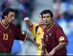 Arnhem, 17 juni 2000  Euro 2000
Roemenie-Portugal, eindstand 0-1
Figo
Europees Kampioenschap Voetbal 2000