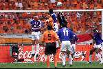 Amsterdam 21 juni 2000 euro 2000
Nederland-Frankrijk 3-2
Leboeuf , Frank de Boer en Desailly en Lama in duel
Europees Kampioenschap Voetbal 2000