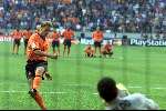 Amsterdam, 29 juni 2000   Euro 2000
Nederland-Italie, eindstand 0-0 ook na verlenging Italie wint na strafschoppen
Frank de Boer mist zijn penalty
Europees Kampioenschap Voetbal 2000
