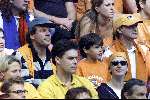 Amsterdam 29 juni 2000  Euro 2000
1/2 finale Nederland-Italie, eindstand 0-0 na verlenging 0-0
Nederland verliest met strafschoppen
Ivo Niehe met zoontje
Europees Kampioenschap Voetbal 2000