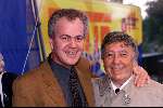 Vriezenveen 19-8-1999
TV opnames voor TV OOST.
Johnny Hoes samen met Jan Gerrits.