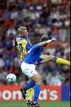Eindhoven, 19 juni 2000  Euro 2000
Italie-Zweden, eindsatnd 2-1
Johan Mjallby
Europees Kampioenschap Voetbal 2000
