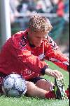 Landgraaf 6 juni 2000
Training Denemarken met Jan Heintze, Jon Dahl Tomasson en Jesper Gronkjaer
Blessure voor sterspeler Martin Jorgensen
Europees Kampioenschap Voetbal 2000