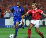 Rotterdam16 juni 2000 Euro 2000
Nederland-Denemarken, eindstand 3-0
Michael Reiziger en Rene Henriksen
Europees Kampioenschap Voetbal 2000