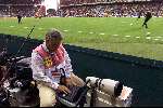 Brussel 14 juni
interland Belgie-Italie
Peter Smulders werkend op de laptop in het Koning Boudewijn stadion
Europees Kampioenschap Voetbal 2000