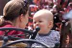 Neerijnen 3 mei 2001
Babette v Veen met haar zoontje