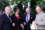 Breukelen 13 juni 2001
Haringparty op Neyenrode.
Pieter v Vollenhoven Annemarie Jorritsma en Cees Dam