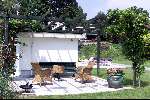 24 juni 2001
Het huis, zwembad en tuin van Emile Ratelband