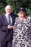 Breukelen 13 juni 2001
Haringparty op Neyenrode.
Hans Wiegel en  Erica Terpstra