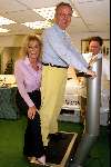 Den Hag 9 mei 2001
Harry Mens en Connie Breukhoven.
Harry 18 kg afgevallen.
