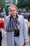 Utrecht 24 juni 2001
Premiere van Saturday Night Fever in Utrecht
Jan Aarntzen met arm in gips