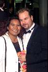 Scheveningen 19 juni 2001
Premiere van Pearl Harbour in het Pathe theater in Scheveningen.
Justine Pelmelay met vriend