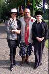 Breukelen 13 juni 2001
Haringparty op Neyenrode.
Marthe Rohling met man en vriendin
