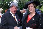 Breukelen 13 juni 2001
Haringparty op Neyenrode.
Willibrord Frequin en Annemarie Jorritsma