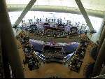Dubai 7 Mei 2001
Het duurste en mooiste hotel van de wereld
Zes sterren hotel Burj Al Arab
Het gehele interieur van bladgoud