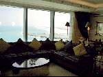 Dubai 7 Mei 2001
Het duurste en mooiste hotel van de wereld
Zes sterren hotel Burj Al Arab
Het gehele interieur van bladgoud