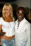 Rotterdam 22 juni 2002
Feest van Gordon bij discotheek Hollywood
Ellemieke Vermolen met Regilio Tuur