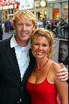Amsterdam 27 juni 2002
Premiee Bad Company in Tushinsky
Josefine v Asdonk met vriend