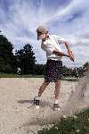 Eindhoven, 23 juni 2002
Welschap hole 18 bunkerslag van Junior smulders
Golfen