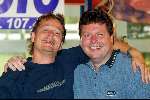 Rosmalen 22 juni 2002
Radio 8 FM uit Den bosch
links Richard rijken  en rechts Ronnie v Brabant