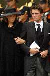Delft 15 Oktober 2002
Begrafenis Prins Claus
Prinses Marilene met Prins Maurits