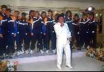 Hotel Huys ter Duin in Noordwijk 1988
Andre Hazes zingt zijn lied speciaal geschreven voor het EK 1988 met een groot gedeelte van het Nederlands elftal