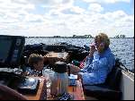 Varen met een sloep aan de Vecht