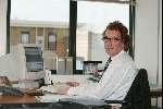 Dirk Bosman op kantoor
14 April 2003