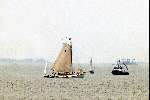 Muiden 22 juni 2003
De Groene Draeck op het Ijsselmeer met politieboot